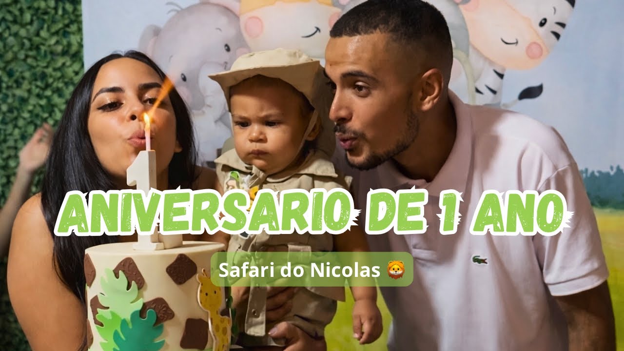 FESTA DE 1 ANINHO DO NICOLAS | SAFARI DO NICOLAS 🦁🦒