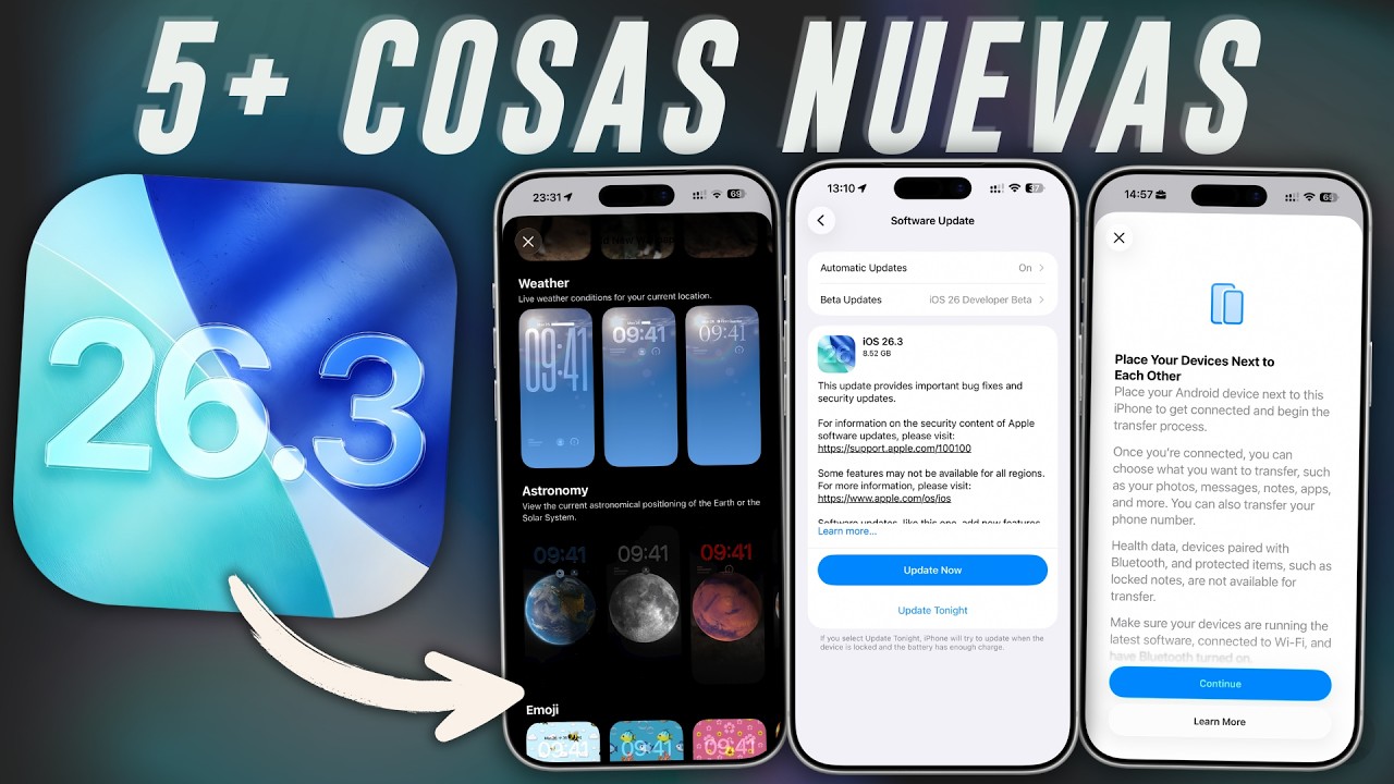 iOS 26.3 - 5+ Cosas Nuevas y Muchas Mejoras 🔋📱