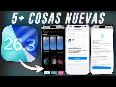 iOS 26.3 - 5+ Cosas Nuevas y Muchas Mejoras 🔋📱