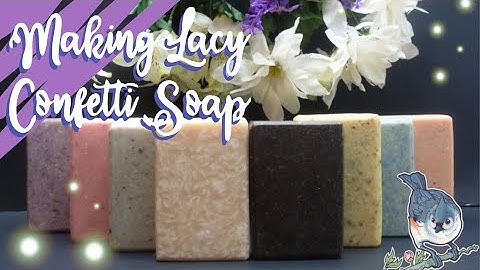 Making Lacy Confetti Soap for our Cottage Collection | Simple and Elegant Designs Using Soap Shreds