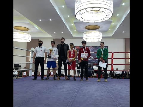 FINAL 28-02-2021(66kg)JUNIOR GEORGIAN BOXING RED NAMAZOV MEHMAN RUST VS BLUE MIQAUTADZE DEMETRE KUT.