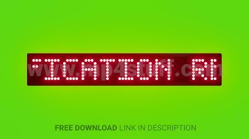 Email Verification Required Scrolling Red Dot Matrix LED Text Animation on Green Screen Seamless Loo