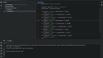 Pt. 2 - Learning Python by Creating the ULTIMATE Rock, Paper, Scissors Game