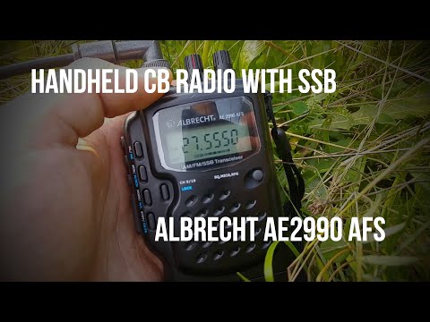 Handheld CB radio with SSB - Albrecht AE2990 AFS monitoring 25.08.2019