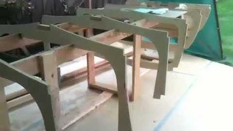 Building a classic barrel back with my son