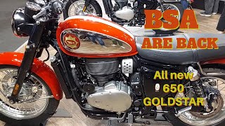 BSA ARE BACK!......The all new BSA 650 Goldstar UK launch for 2022
Unveiled at the Motorcycle live event NEC Birmingham UK. This 650cc single cylinder motorcycle is the 1st new motorcycle produced with the name BSA since the companys demise in 1973. BSA ARE BACK!......The all new BSA 650 Goldstar UK launch for 2022