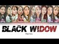 PRISTIN(프리스틴) - 'Black Widow' ( Color Coded Lyrics/ Hang/ Rom/ Eng )