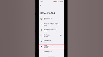 Default SMS Settings || #shorts