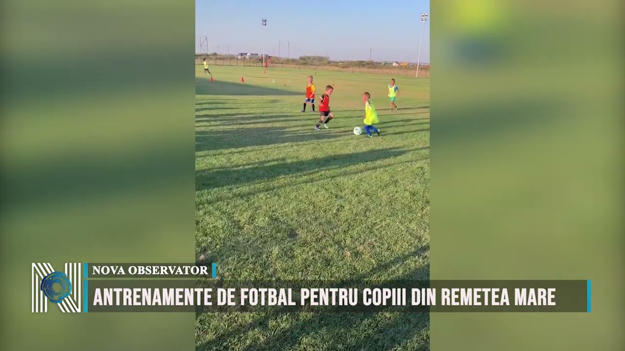 Antrenamente de fotbal pentru copiii din Remetea Mare 