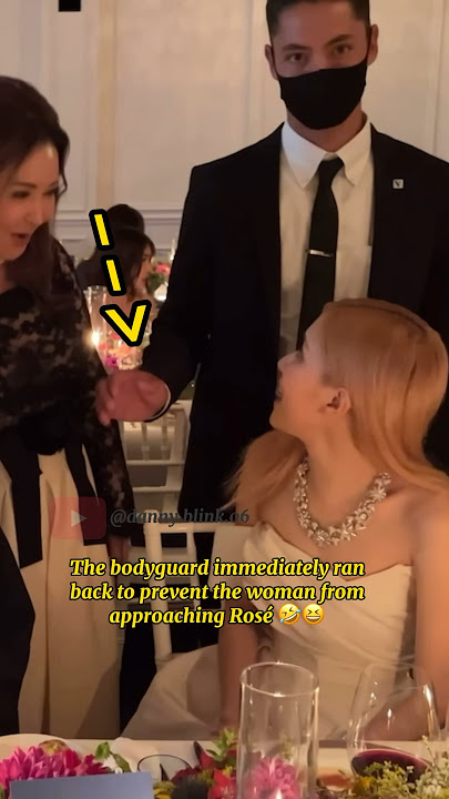 Rosé just needs to use her eye for the bodyguard to understand immediately #shorts #blackpink #rosé