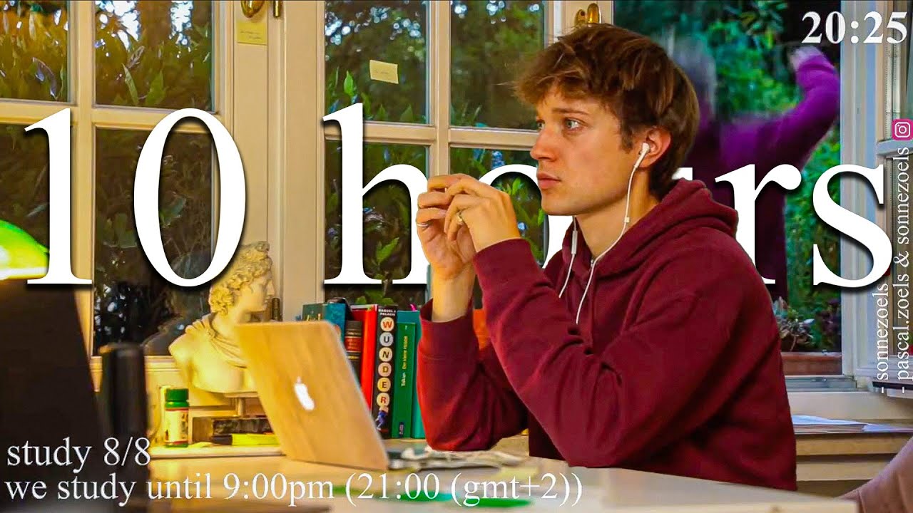 LIVE | 10-HOUR study with me 📚⛈️ rain sounds & pomodoro timer 60 & 10