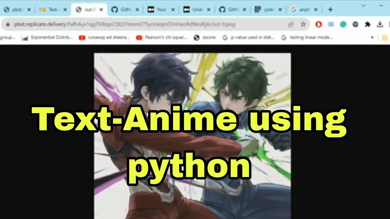 Text-Anime using python - YouTube