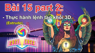 Tự Học CorelDraw 2020 Bài 15 Part 2 – Thực hành lệnh Extrude