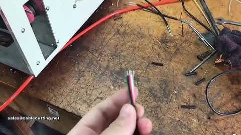 Automatic Multi core Sheathed Cable Cutting And Stripping Machine