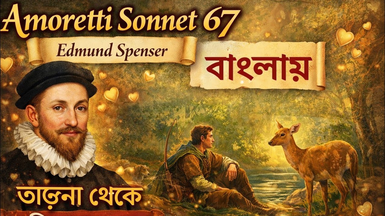 Amoretti Sonnet 67 Summary in Bengali | Line by Line Explanation | By Edmund Spenser | IGNOU MEG 1 