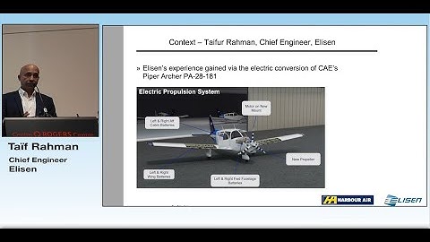 TCCA Certification & Delegates Workshop - No 3 Certification Considerations on Electric Propulsion