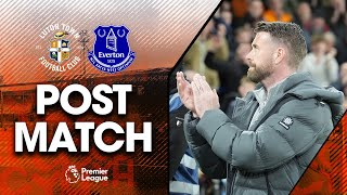 Rob Edwards on the 1-1 draw with Everton | Post-Match