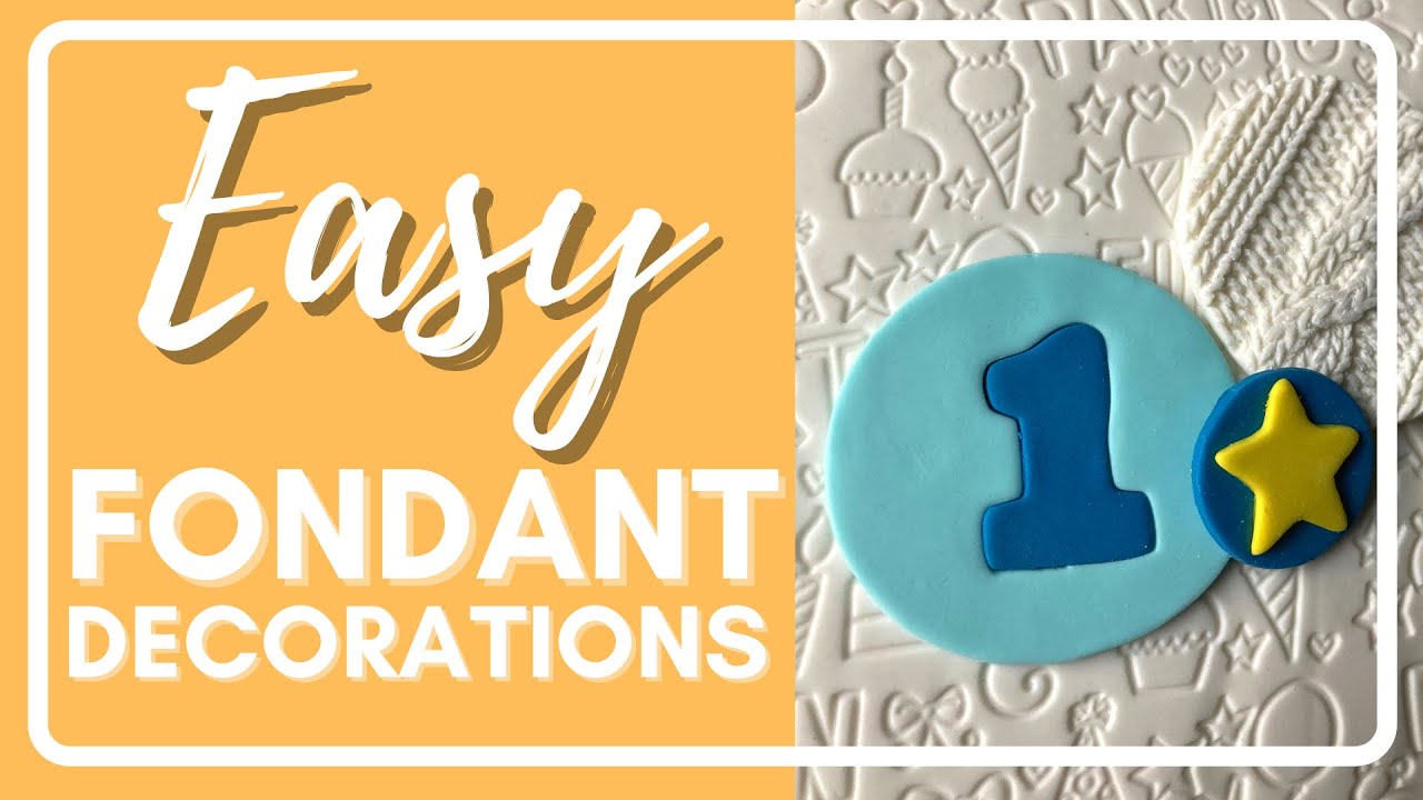 Fondant Decorations for Beginners EASY Fondant Decorating! YouTube