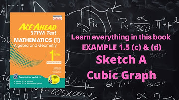 STPM MATHEMATICS (T) CHAPTER 1 SKETCH A CUBIC GRAPH [EXAMPLE 1.5 (c) & (d)]