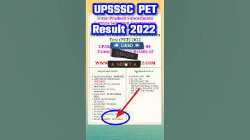 UPSSSC PET Result 2022|PET Result 2022 kaise Dekhe |#shorts #latest #viral #upssscpet #petresult2022
