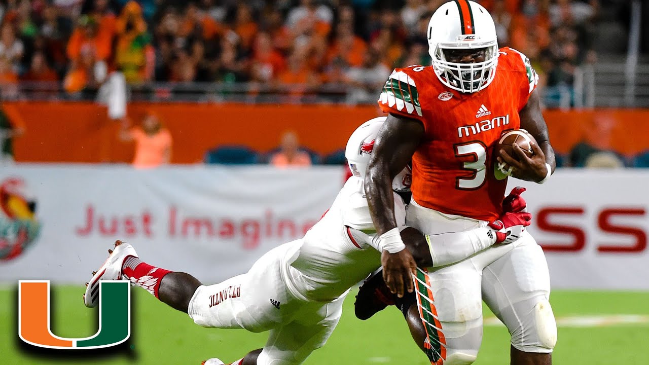 The Latest: Miami's Richt making sure Canes have fullback