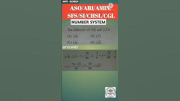NUMBER SYSTEM #ASO #ARI #SI #SFS #AMIN #FORESTGUARD #OPSC #OSSC #OSSSC #SSC #SSCER