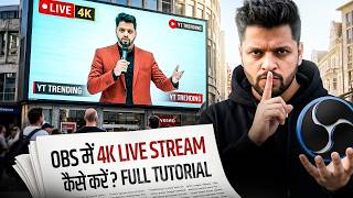 4K LIVE Streaming Ka Complete Setup 😱 PC, Camera, Internet & OBS SETTINGS Complete Tutorial!