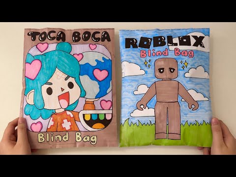 [💸paper diy💸] TOCA BOCA and ROBLOX Blind Bags unboxing! | asmr