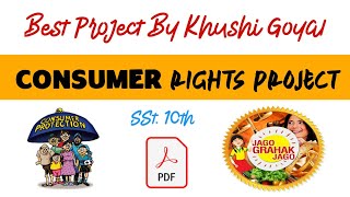 Class 10 SSt Economics Project | Consumer Rights Project By Khushi | Best Project pdf | #Sstproject