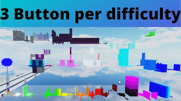 The Obby creator 3 button per difficulty chart obby!