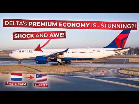 BRUTALLY HONEST | Delta Air Lines Airbus A330-900neo in PREMIUM ECONOMY from Amsterdam to Seattle!