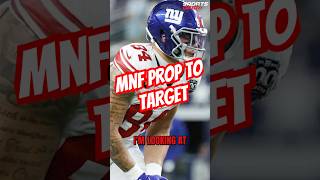 MNF Prop: Theo Johnson's Impact with Giants QB Shift