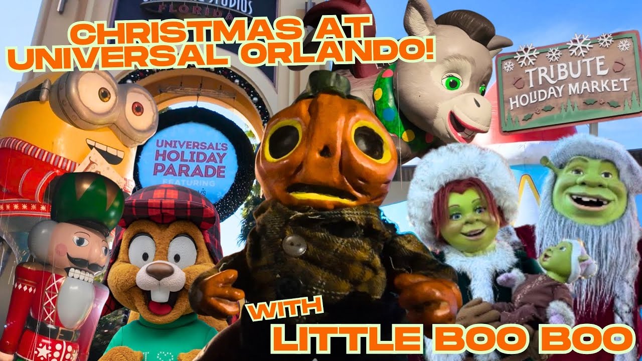 Little Boo Boo Discovers Christmas at Universal Orlando 🎄🎃 - YouTube