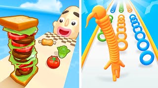 Sandwich Runner Game Levels 133-141 | Long Neck Run Game Levels 27-31 Top Gameplay