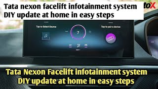 Tata Nexon Facelift infotainment system DIY update at home in very easy steps screenshot 2