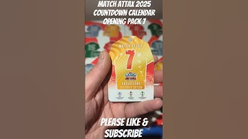 MATCH ATTAX 2025 COUNTDOWN CALENDAR OPENING PACK 7 #topps #matchattax #ronaldo #shorts #packopening