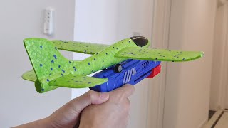 Airplane Launcher Toy Unboxing and Review 2021 - It Really Works! screenshot 4