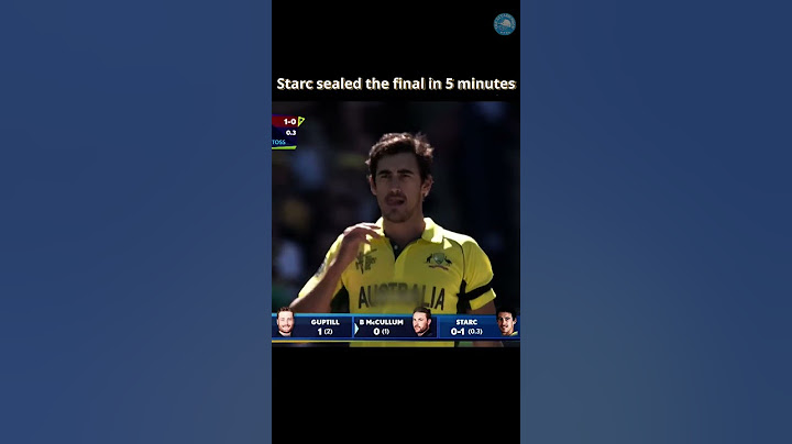 Starc’s Fiery First Over that sealed the 2015 WC Final🔥🏆#cricket #sports #mitchellstarc #australia
