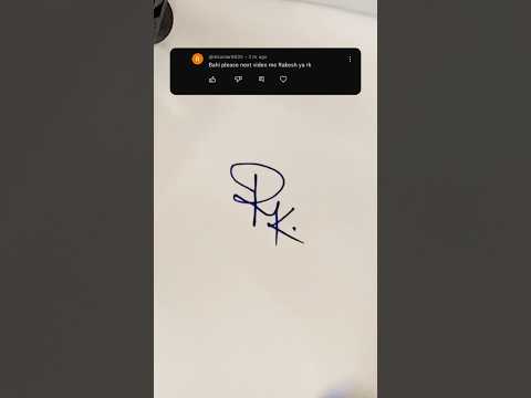 RK Short Signature @rkkumar8830 #signature #style #drawing #music #calligraphy #comment #artwork
