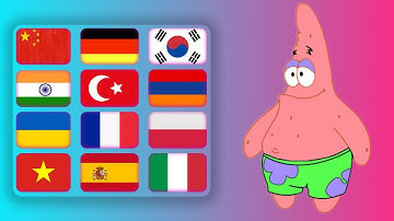 Patrick Star In Different Languages memes