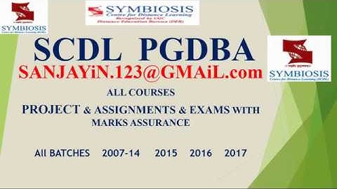 Download SCDL Assignments Sample Papers Projects 2017 2018 2019
