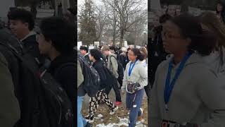 Oswego High School students participate in ICE proest
