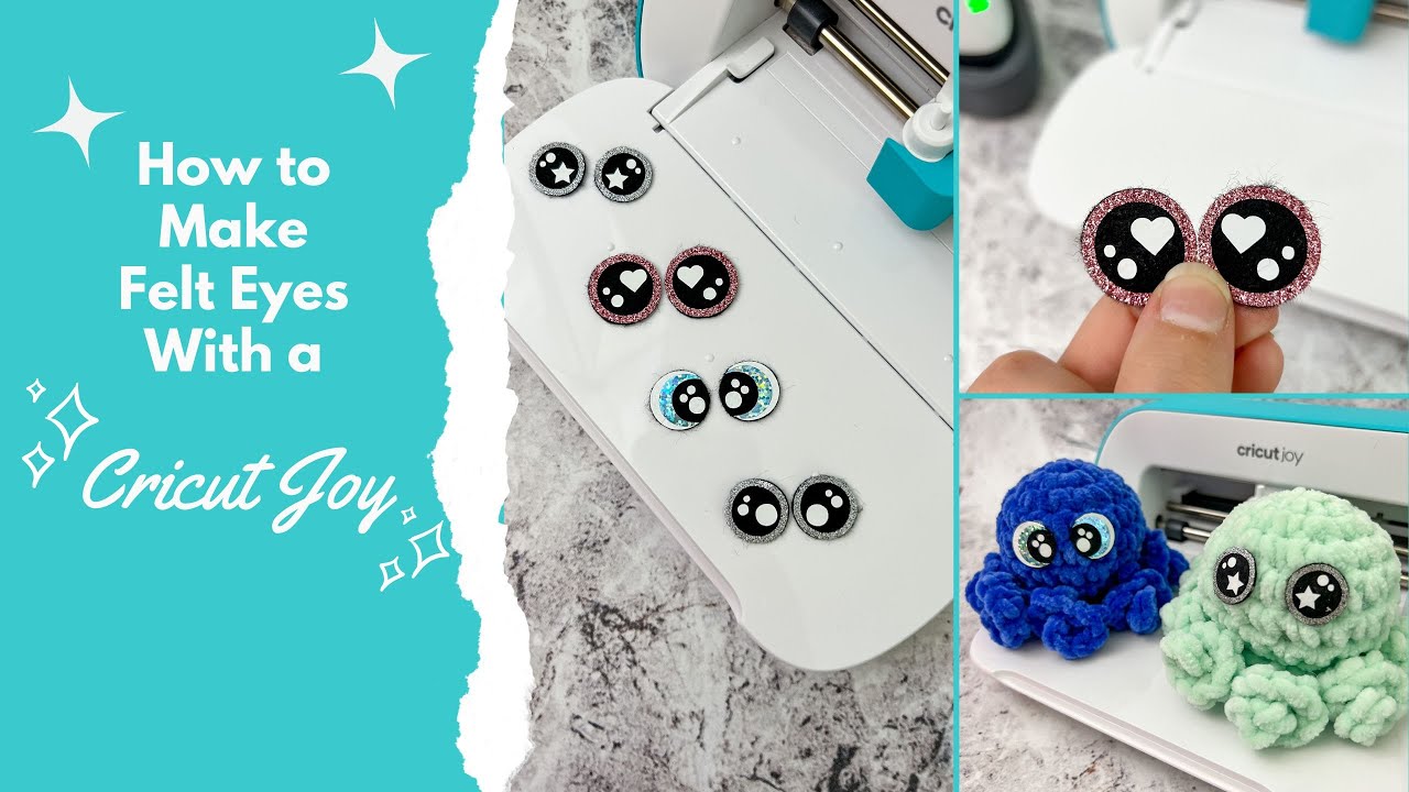 How to Make Felt Eyes with a Cricut Joy, How to make Kawaii Eyes