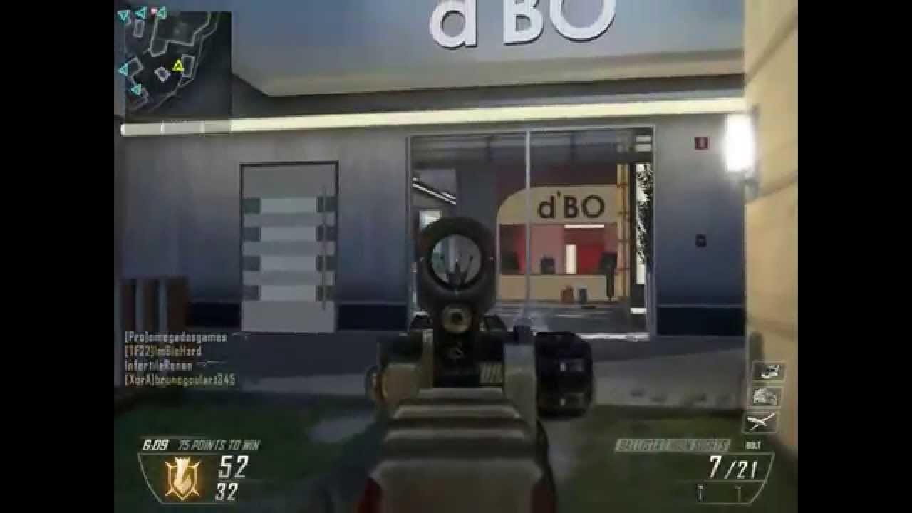 Call of duty Bo2 Sniper Acog and Iron sight YouTube