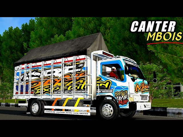 SHARE‼️ LIVERY CANTER MBOIS  SAYUR BALAP by Astra Jaya Design|| MOD BUSSID TERBARU class=