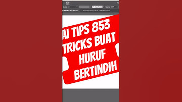 AI Tutorial 853: Easy editable overlapping text effect in Adobe Illustrator.