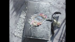 Свадебный альбом, в серо-розовых тонах. Скрапбукинг. Свадебный альбом, в серо-розовых тонах. Скрапбукинг.