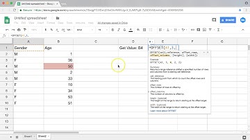 Google Sheets Offset Function 2018
