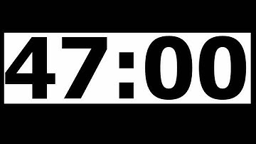 47 Minute Countdown Timer with Alarm