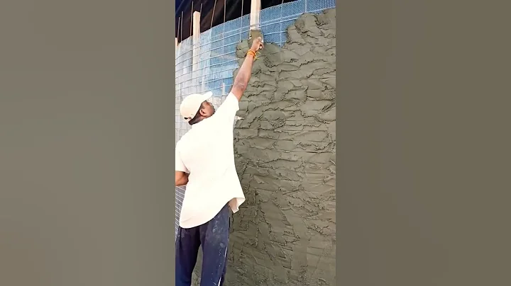 Plastering work on the chicken mesh / 1:3 Cement : Sand ratio / Ferrocement tank construction